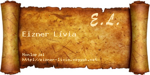 Eizner Lívia névjegykártya